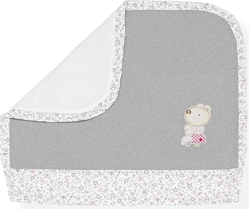 Omslagdoek Nature 75 X 65 Cm Katoen Wit/grijs/roze by Interbaby in White – product photo