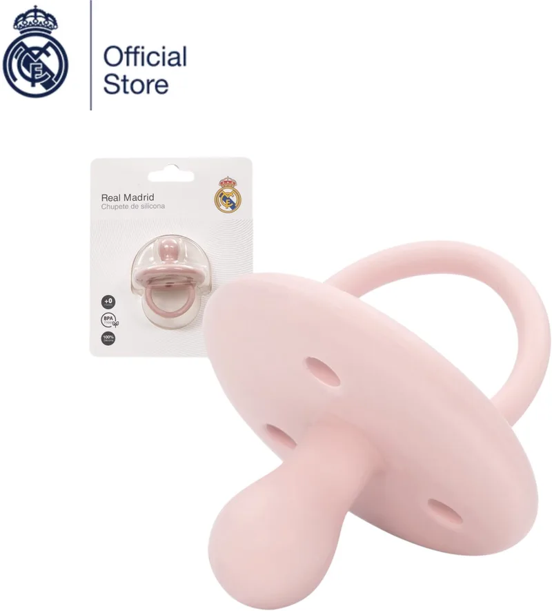 REAL MADRID™ - siliconen speen - 0-6m - BPA-vrij de Interbaby en Rose – photo produit
