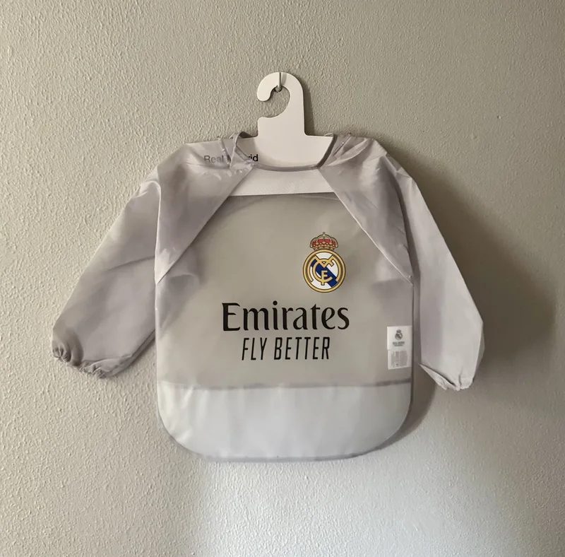 REAL MADRID™ - slab met lange mouwen - bib long sleeves grey by Interbaby in Grey – product photo