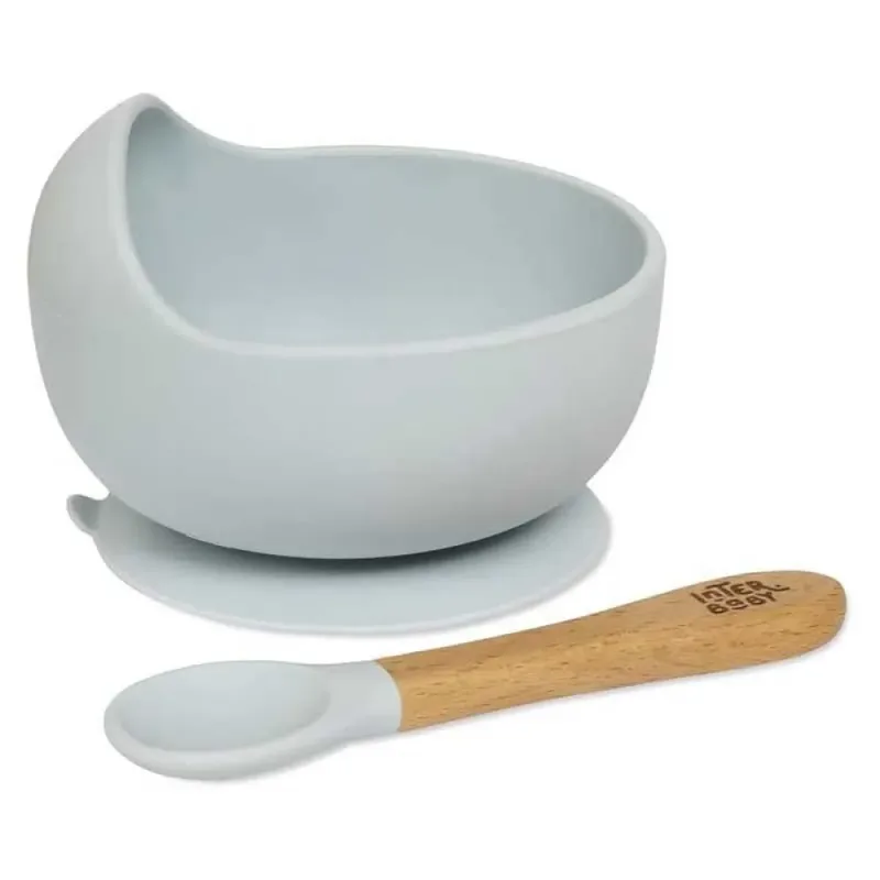 Silicone Insi001 Bpa-kom+lepel van Interbaby – productfoto 1 van 6