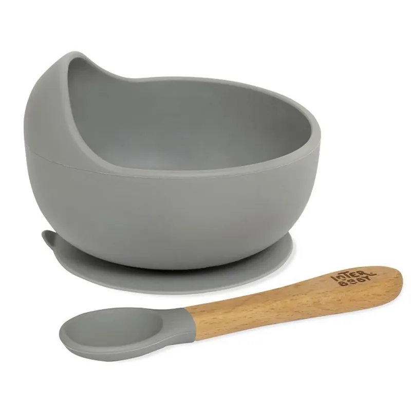 Silikon Insi001 Bpa-schüssel+löffel von Interbaby – Produktfoto 1 von 5
