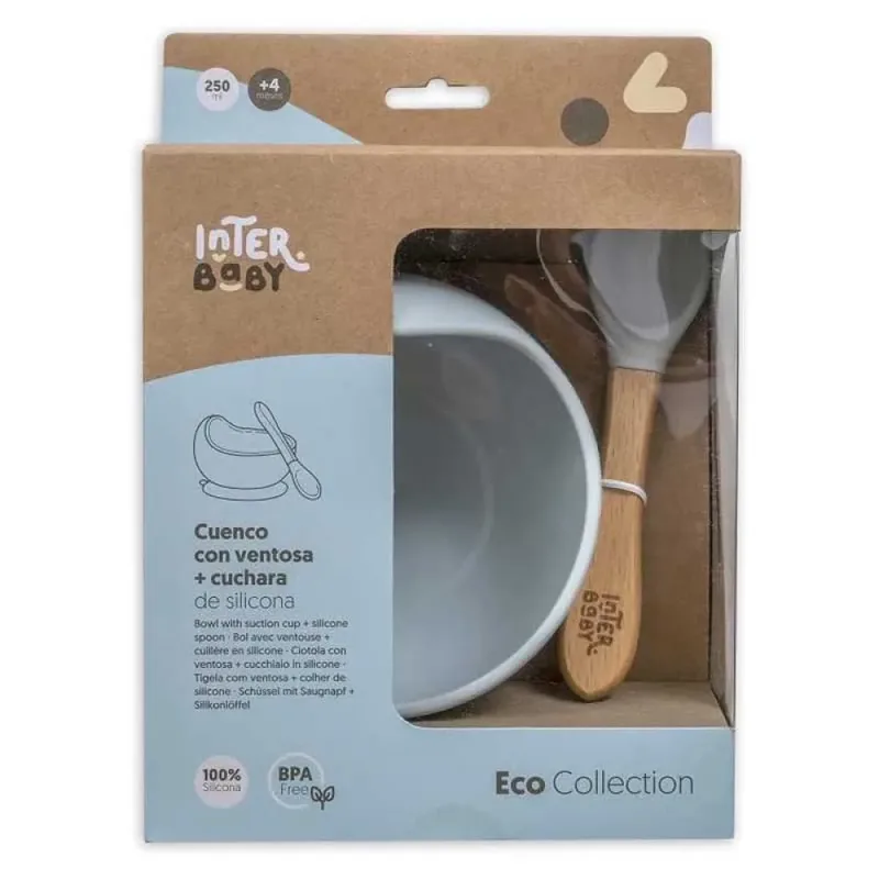 Silicone Insi001 Bpa-kom+lepel van Interbaby – productfoto 4 van 6