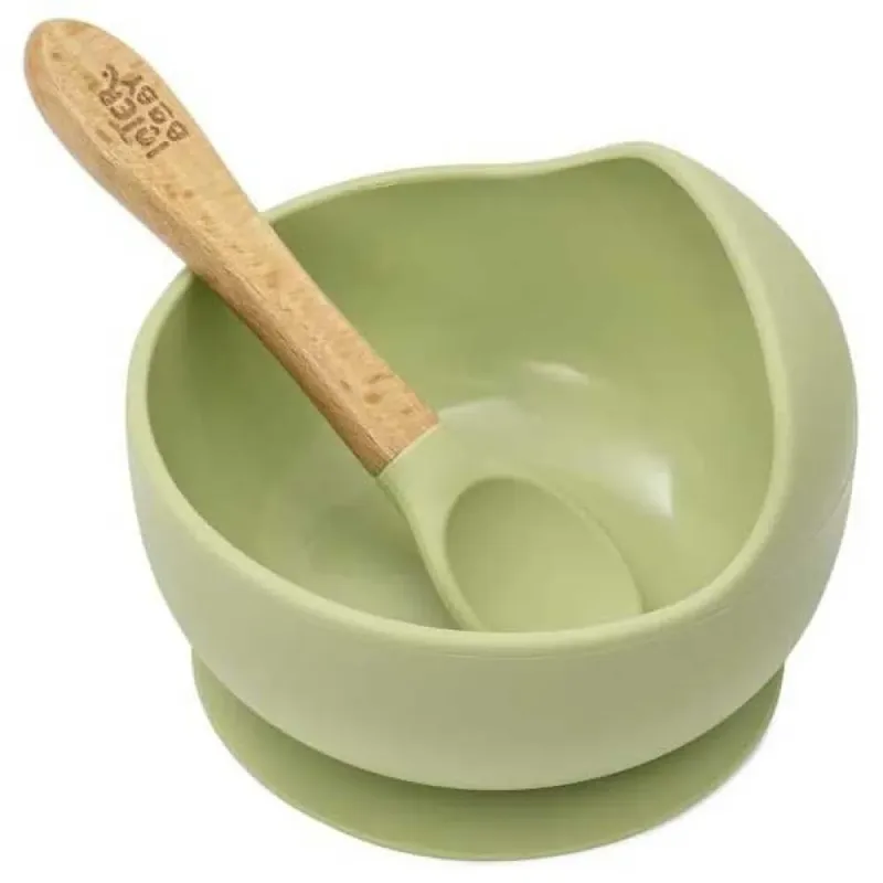 Silikon Insi001 Bpa-schüssel + Löffel von Interbaby – Produktfoto 3 von 6