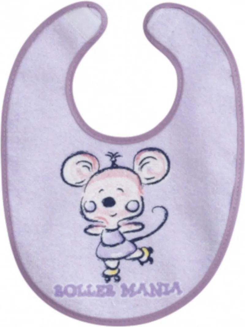 Slabbetje Junior 20 X 30 Cm Katoen de Interbaby en Violet – photo produit