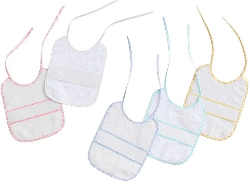 Slabbetjes Junior 20 X 25 Cm Katoen de Interbaby en Blanc – photo produit