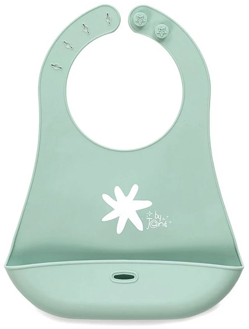 Snap Babero Zachte Baby Slab Zilver Kinderen by Jané in Mint – product photo