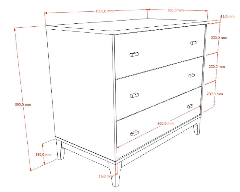 Commode Jaxx Ilyas Walnut by Jaxx – product photo 3 of 3