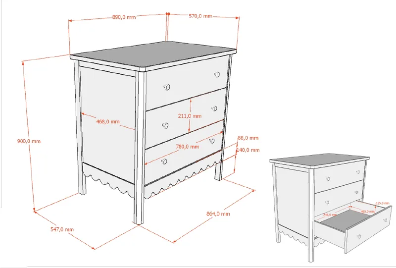 Commode Jaxx Swingo Clay by Jaxx – product photo 2 of 3