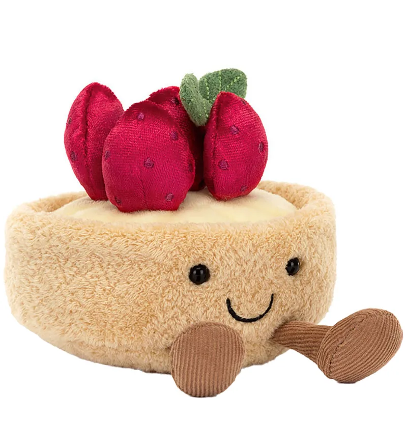 Knuffel - 11x10 cm - Amuseables Fleurette Tarte Aux Fra de Jellycat – photo produit