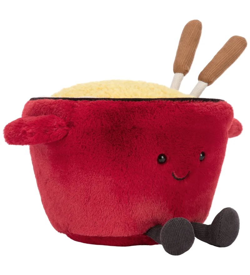 Knuffel - 13x20 cm - Amuseables Kaasfondue van Jellycat – productfoto