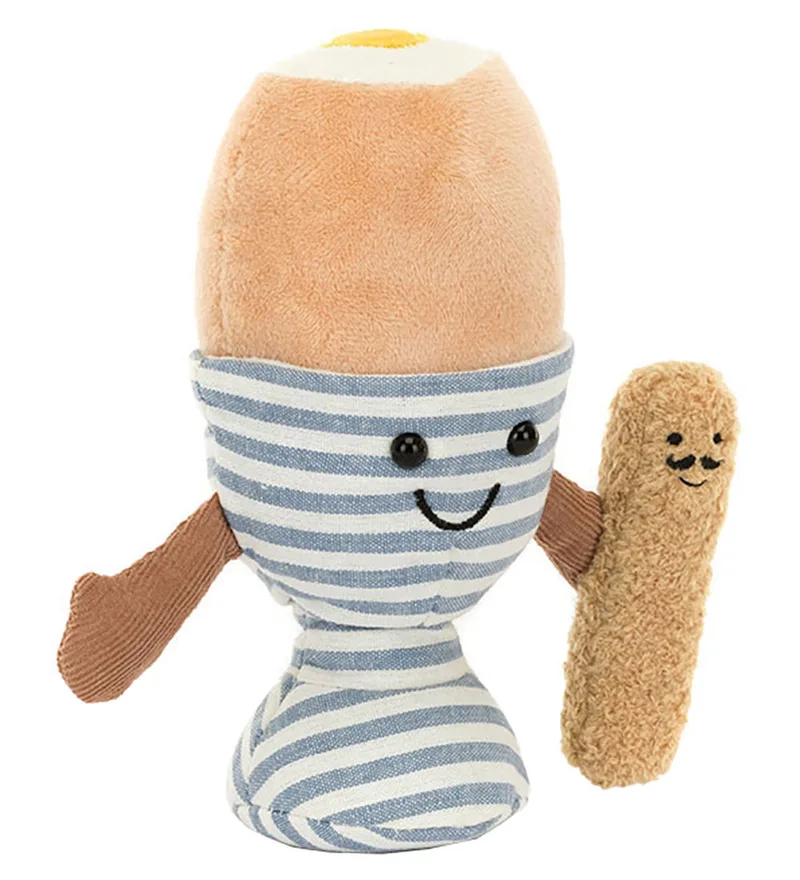 Knuffel - 16x12 cm - Amuseables Eggetha Ei & Lans Soldi by Jellycat – product photo