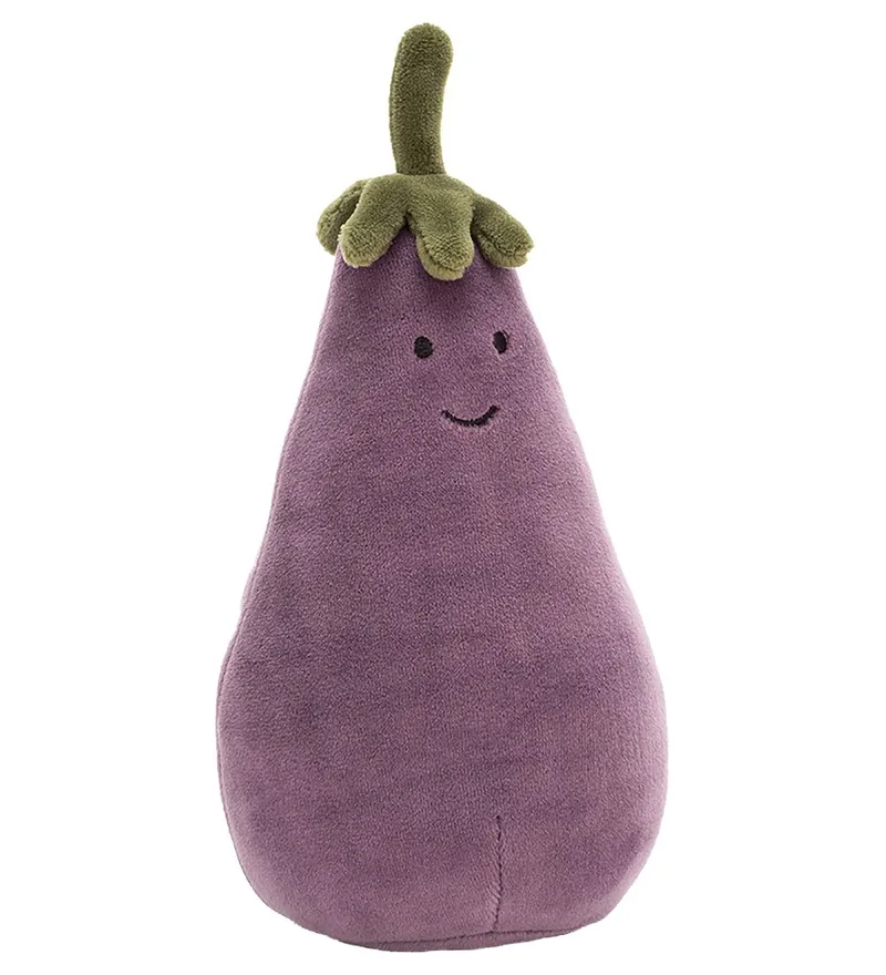 Knuffel - 16x9 cm - Levendige Groente Aubergine by Jellycat – product photo