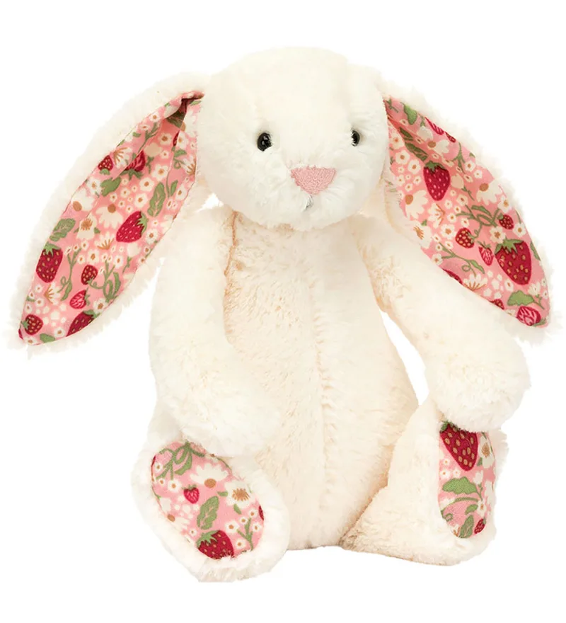 Knuffel - 18x9 cm - Blossom Cream Bunny 'Berry' by Jellycat – product photo
