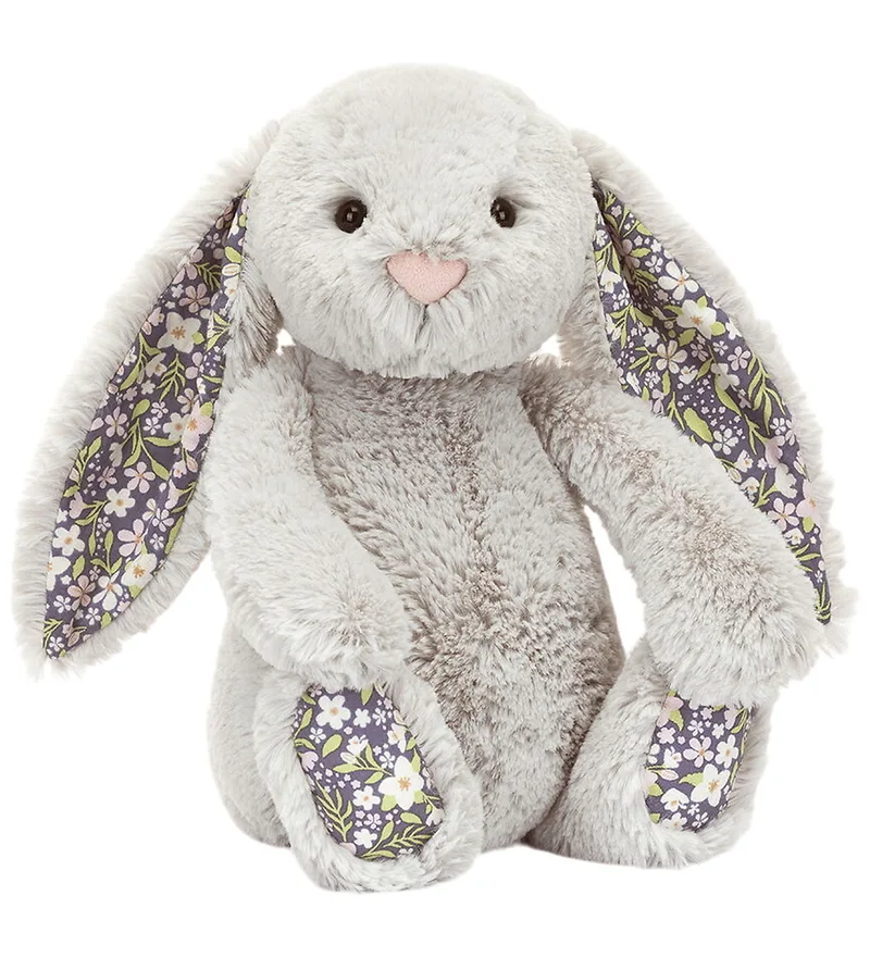 Knuffel - 31x12 cm - Blossom Silver Bunny 'Bloom' Origi by Jellycat – product photo