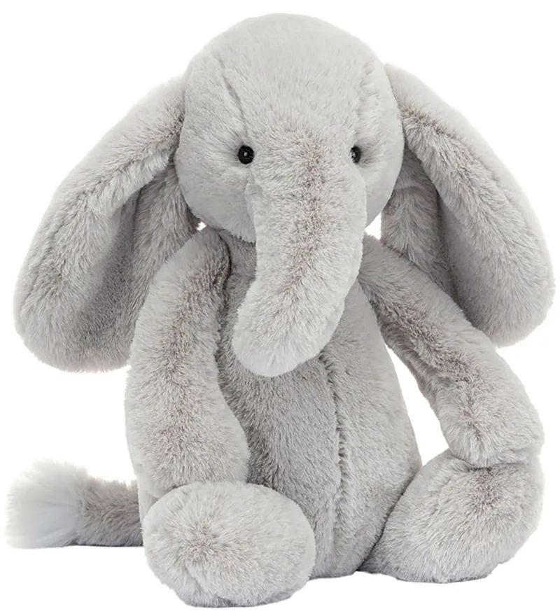 Knuffel - 31x12 cm - Verlegen Luxe Elephant Oorsprong v by Jellycat – product photo