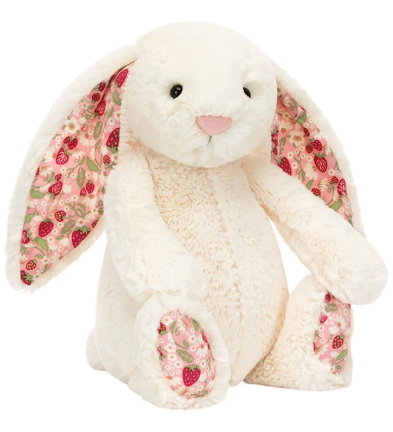 Knuffel - Medium+ - 31x12 cm - Blossom Cream Bunny Berr fra Jellycat – produktbillede