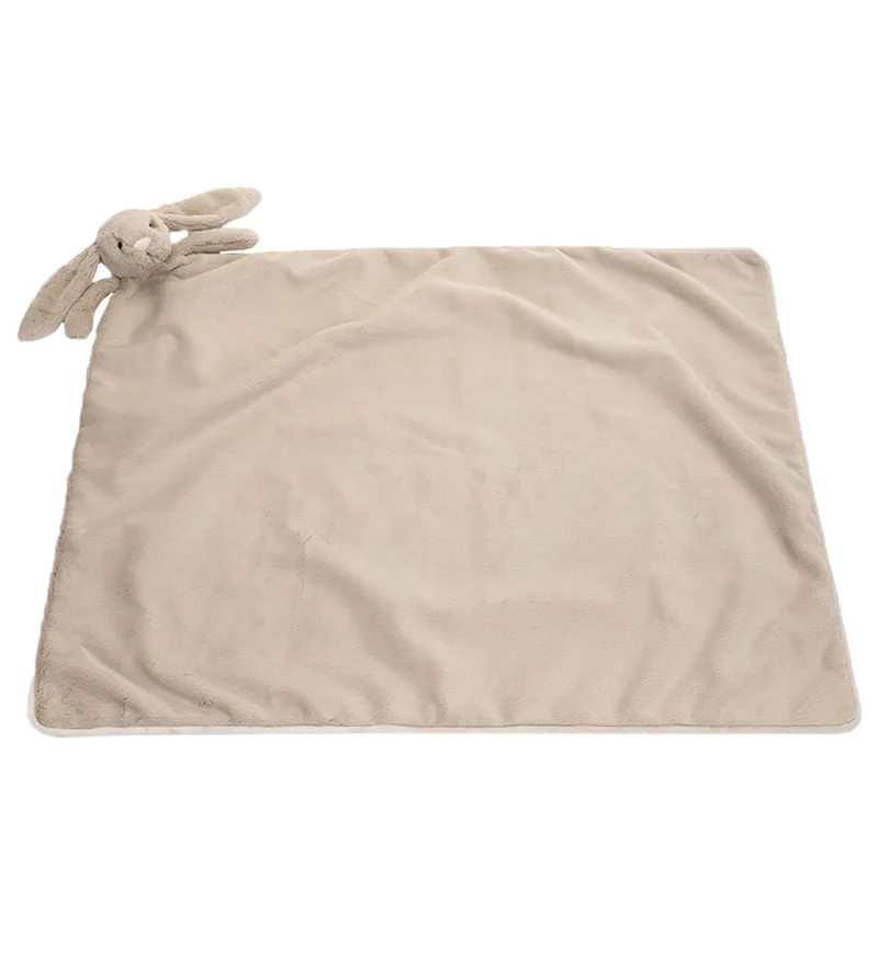 Knuffeldeken - 56x70 cm - Bashful Bunny - Beige fra Jellycat – produktbillede