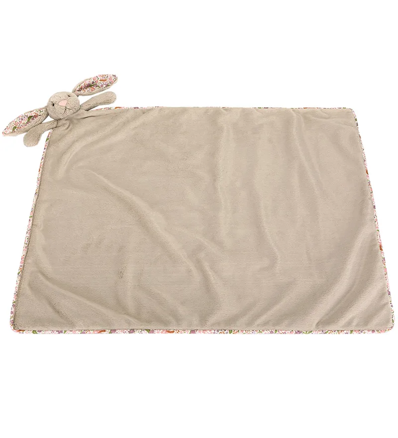 Knuffeldeken - 56x70 cm - Blossom Beige Bunny van Jellycat – productfoto