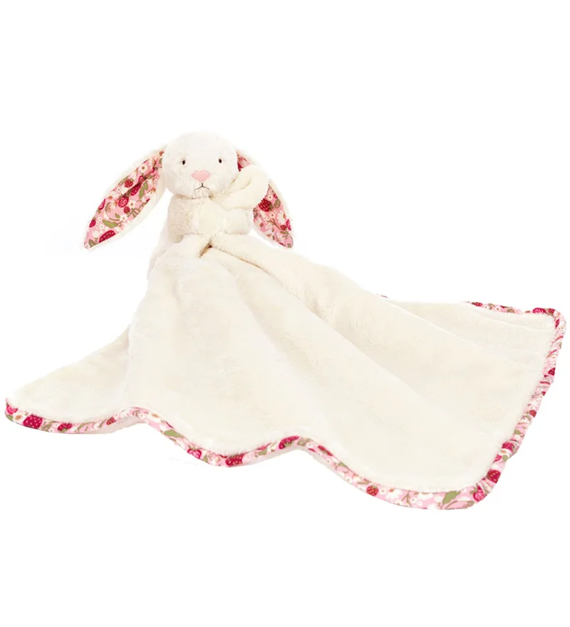 Knuffeldoekjes - 15x34 cm - Blossom Cream Bunny Berry van Jellycat – productfoto