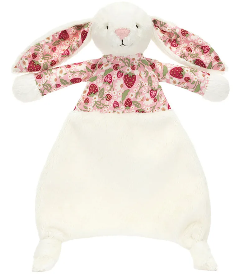Knuffeldoekjes - 27x20 cm - Blossom Cream Bunny Berry van Jellycat – productfoto