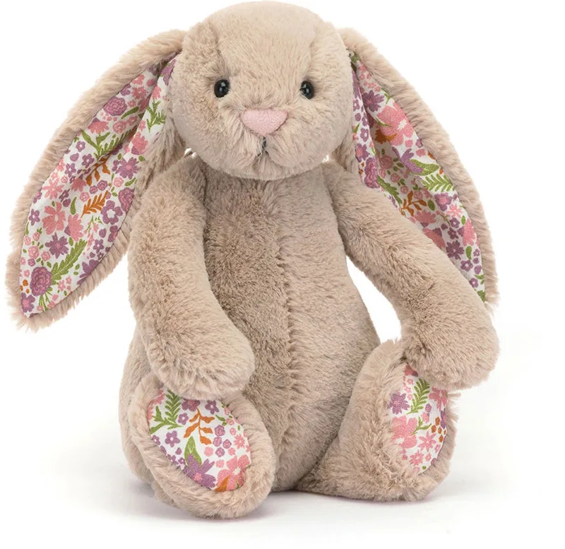 Knuffels - Blossom Beige Bunny Petal - Konijn - Beige - Knuffel - 18 cm - Voor alle leeftijden by Jellycat in Beige – product photo