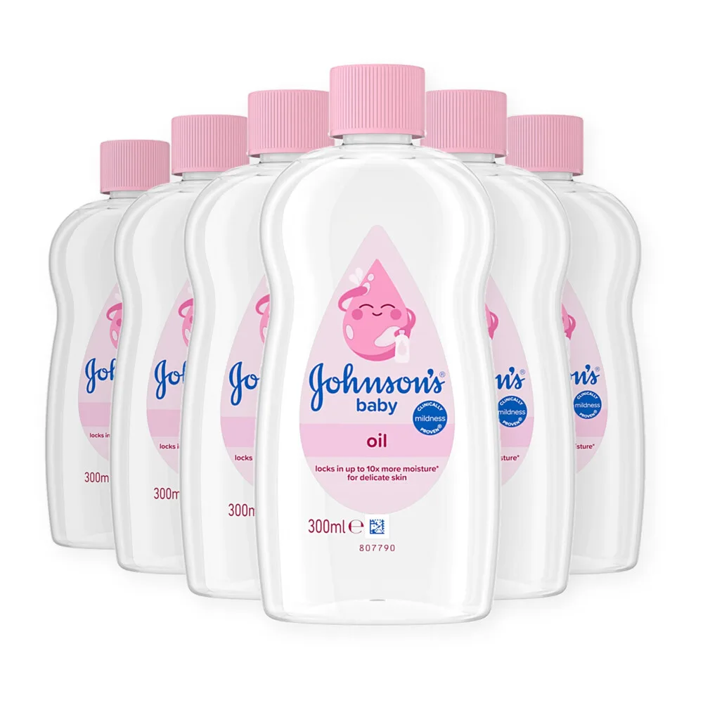 6x Johnson's Baby Olie 300 ml från Johnson's – produktbild