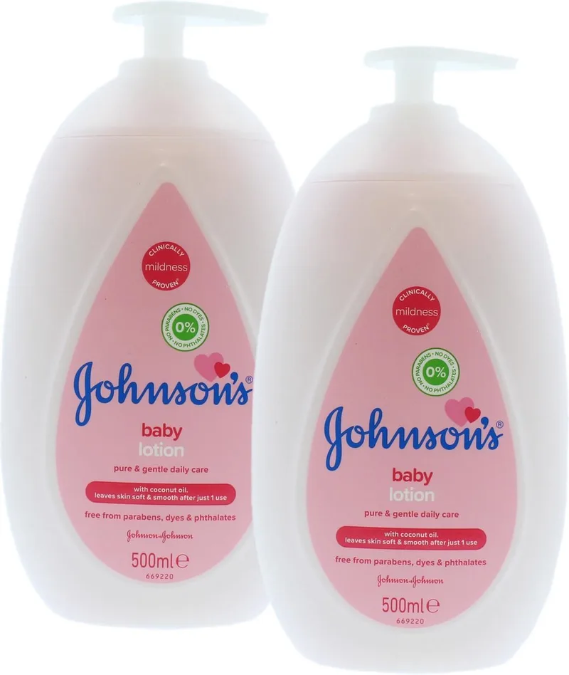 Bodylotion met Pomp - 2 x 500 ml van Johnson's – productfoto
