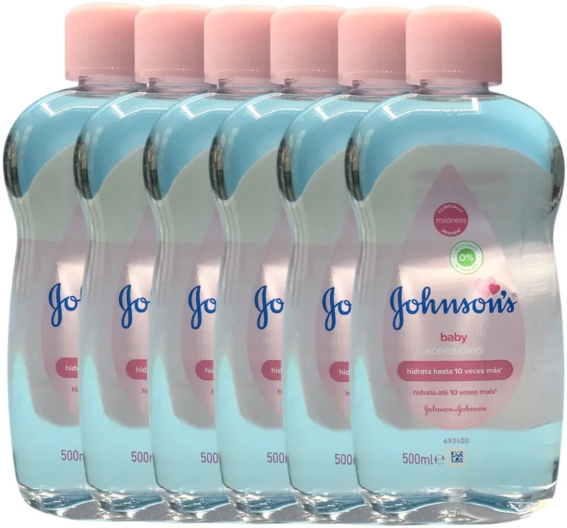 Johnson baby olie original 6x500 ml - Huidolie voor baby - Johnson & Johnson van Johnson's – productfoto