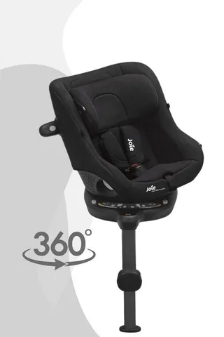 Autokindersitz i-Spin 360 Compact - Reboardkindersitz (61–105 cm), Integrierte ISOFIX-Basis mit Stützfuß, 5-fach verstellbare Ruhelage von Joie in Schwarz – Produktfoto 1 von 4