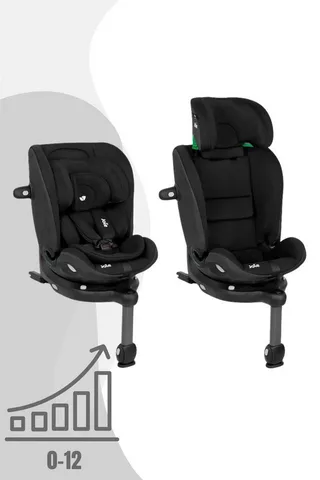 Autokindersitz i-Spin 360 max - 4-in-1 drehbarer Kindersitz (40 bis 150 cm), Integrierte ISOFIX-Basis, Booster mit 3-Punkt-Gurt von 100 bis 150 cm by Joie in Black – product photo 1 of 6