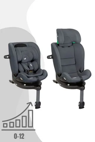 Autokindersitz i-Spin 360 max - 4-in-1 drehbarer Kindersitz (40 bis 150 cm), Integrierte ISOFIX-Basis, Booster mit 3-Punkt-Gurt von 100 bis 150 cm von Joie in Blau – Produktfoto 1 von 6