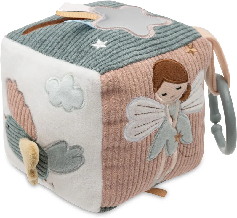 Baby Activiteitenkubus - Polyester - Sensorisch Speelgoed by Jollein in Lovely Birds – product photo
