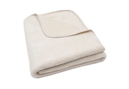 Baby Deken Ledikant - 100x150cm - Basic Jersey/Sherpa by Jollein in Oatmeal – product photo 4 of 4