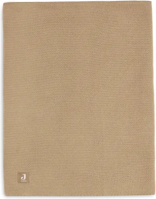 Baby Deken Ledikant 100x150cm Basic Knit - Biscuit von Jollein in Basic Knit Biscuit – Produktfoto 1 von 4