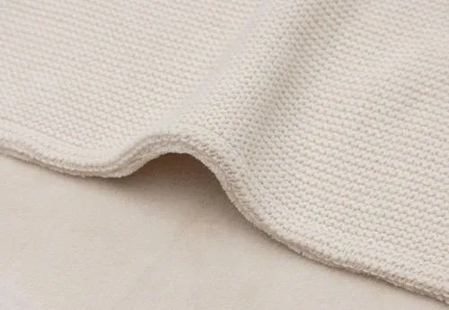 Baby Deken Ledikant - 100x150cm - Basic Knit - Oatmeal/Velvet by Jollein in Basic Knit Oatmeal – product photo 4 of 4