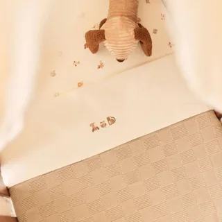 Baby Deken Ledikant - 100x150cm - Box Knit by Jollein in Warm Sand – product photo 4 of 4