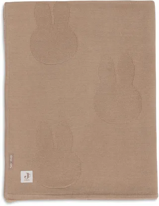Baby Deken Ledikant - 100x150cm - Miffy - Biscuit/Velvet von Jollein in Miffy Biscuit – Produktfoto 1 von 4