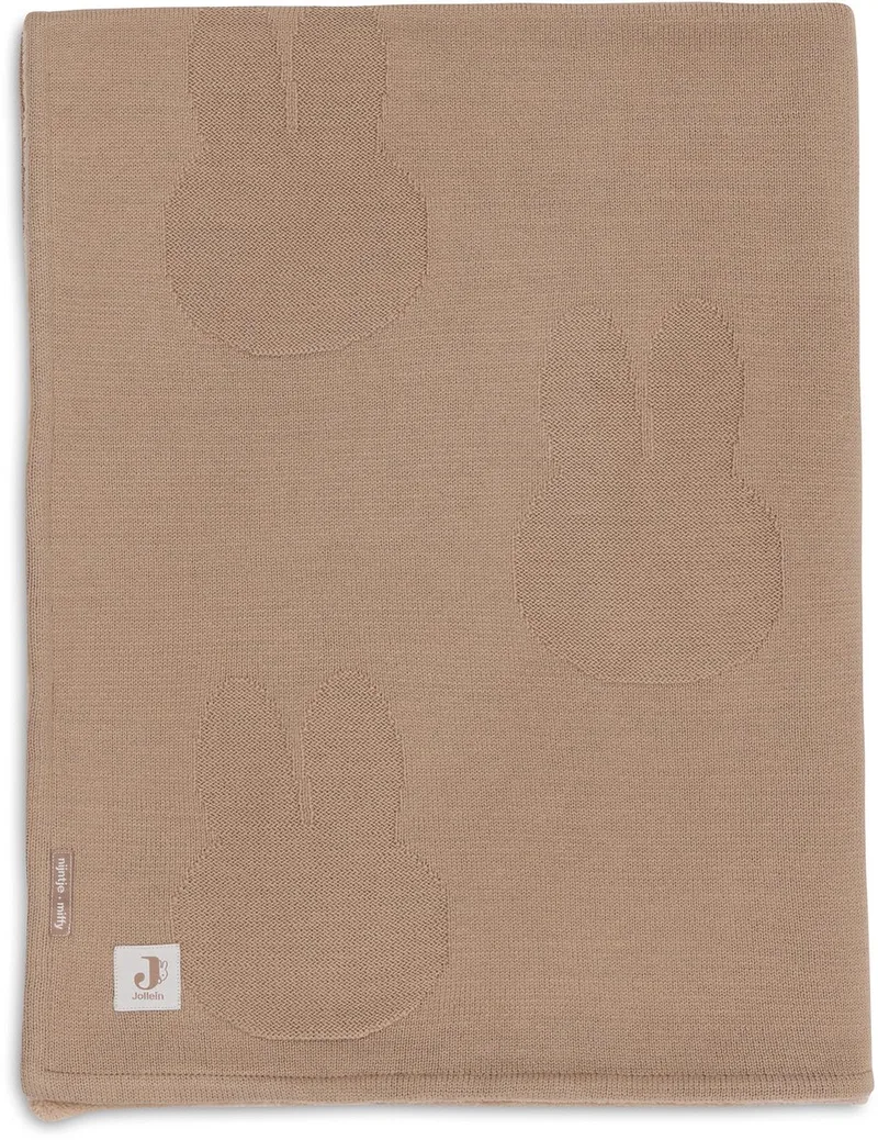 Baby Deken Ledikant - 100x150cm - Miffy - Biscuit/Velvet från Jollein i Miffy Biscuit – produktbild