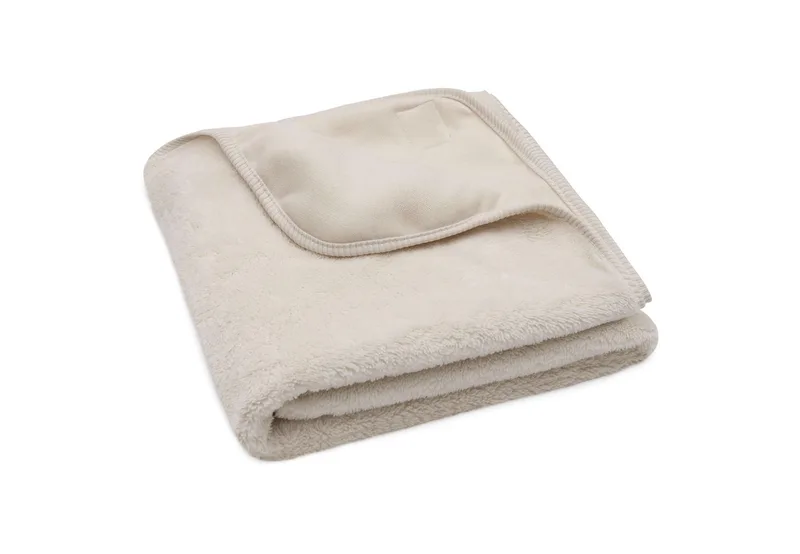 Baby Deken Wieg - 75x100cm - Basic Jersey/Sherpa by Jollein in Oatmeal – product photo 3 of 4