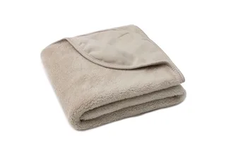 Baby Deken Wieg - 75x100cm - Basic Jersey/Sherpa fra Jollein i Warm Sand – produktbillede 3 af 4