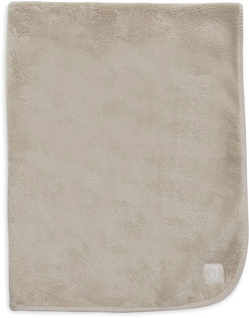 Baby Deken Wieg - 75x100cm - Basic Jersey/Sherpa by Jollein in Warm Sand – product photo