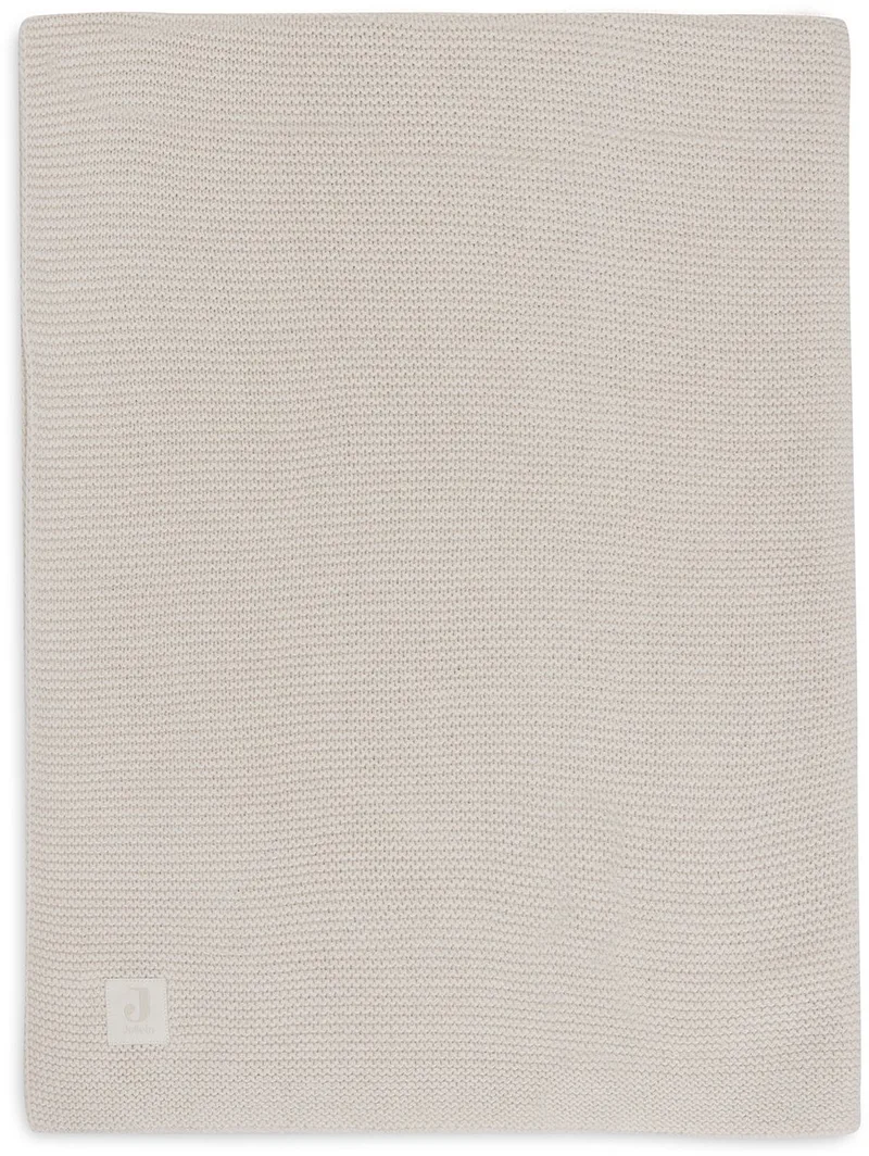 Baby Deken Wieg - 75x100cm - Basic Knit - Oatmeal by Jollein in Basic Knit Oatmeal – product photo