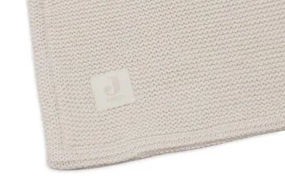 Baby Deken Wieg - 75x100cm - Basic Knit - Oatmeal/Velvet by Jollein in Basic Knit Oatmeal – product photo 3 of 4