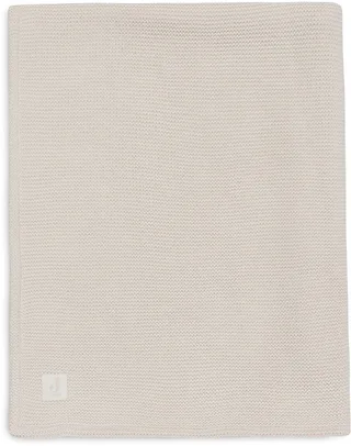 Baby Deken Wieg - 75x100cm - Basic Knit - Oatmeal/Velvet by Jollein in Basic Knit Oatmeal – product photo 1 of 4