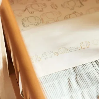 Baby Deken Wieg - 75x100cm by Jollein in Elephant Tales – product photo 3 of 4