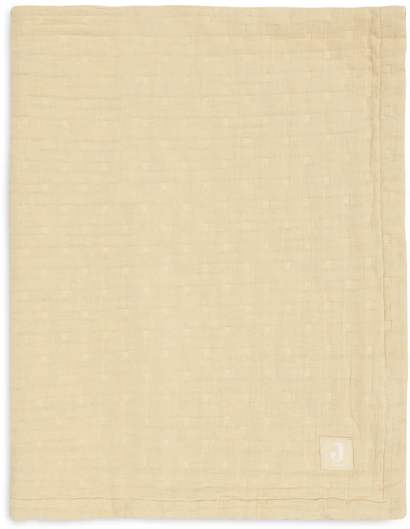 Baby Deken Wieg - 75x100cm - Hydrofiel - Jacquard - Vanilla by Jollein in Jacquard Vanilla – product photo