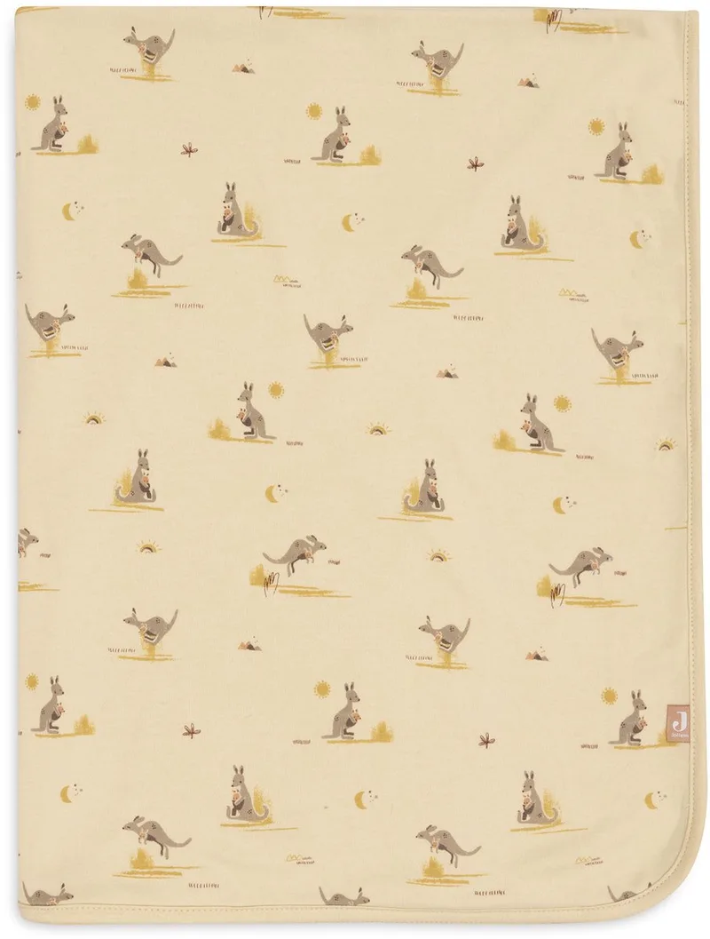Baby Deken Wieg - 75x100cm - Jersey van Jollein in Kangaroots – productfoto
