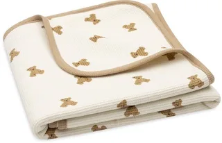 Baby Deken Wieg - 75x100cm - Little Waffle - Mini Teddy Bear by Jollein in Mini Teddy Bear, Little Waffle – product photo 3 of 3