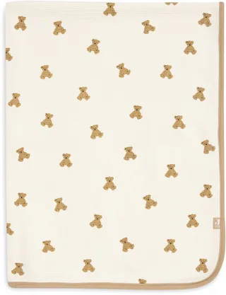 Baby Deken Wieg - 75x100cm - Little Waffle - Mini Teddy Bear by Jollein in Mini Teddy Bear, Little Waffle – product photo 1 of 3