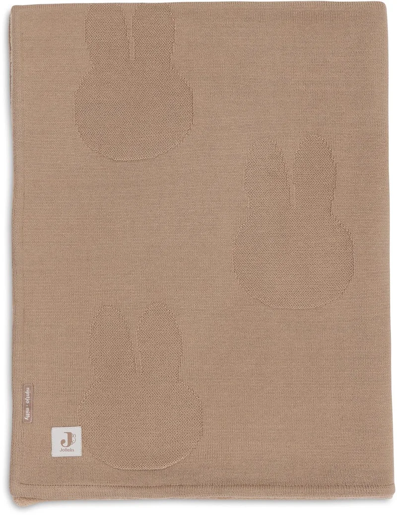 Baby Deken Wieg - 75x100cm - Miffy - Biscuit/Velvet de Jollein en Miffy Biscuit – photo produit